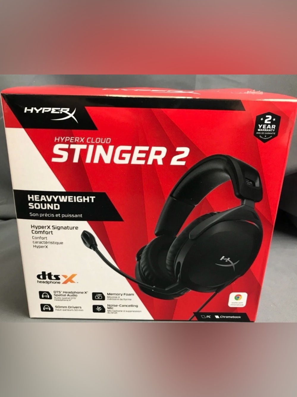 Hype HyperX Cloud Stinger 2 Gaming Headset - Black and Red Accents